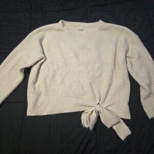 Cozy Oversized Sweater with tie